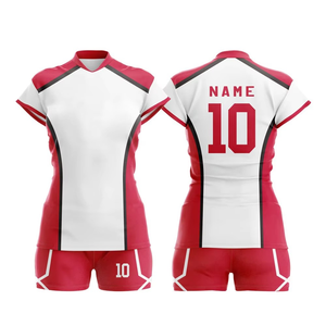 Camiseta de Voleibol Personalizada para Mujer, 100% Poliéster, Transpirable, de Secado Rápido, Impresión por Sublimación Completa, Uniformes para Equipos de Todas las Temporadas - Product Image 4