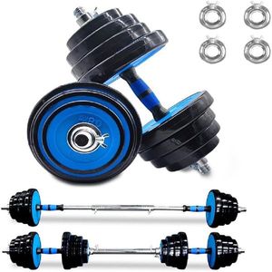 Adjustable 66Lbs Free Weights <b>Dumbbell</b> Set of 2 2-in-1 Exercise and Fitness Barbell for Men and Women - Product Image 1
