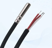Capteur de température RTD GAIMC GTS300 en acier inoxydable 1/2/3/4/5M Pt100 Pt1000 à 2 ou 3 fils pour centrales électriques