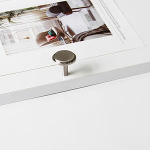 Poignée de tiroir moderne en alliage de zinc nickelé, design minimaliste, écologique, pour chambre, salon, cuisine – Prix abordable - Product Image 4