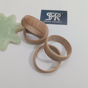 Custom <b>Engraving</b> Wooden <b>Bangle</b> Handmade Natural Hardwood Bracelet Fashion Jewelry Gift for Women and Girls - Product Image 1