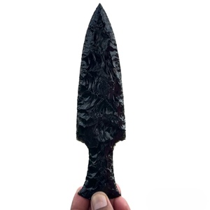 ดาบอาธาเม่หินออบซิเดียนพรีเมียมขายส่ง แกะสลักด้วยมือ ใบมีดคริสตัลสีดำ ขนาด 5-6 นิ้ว งานศิลปะพิธีกรรม เครื่องรางพิธีกรรมแบบเพแกน - Product Image 1