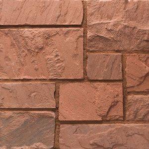 Dalles de pierre de grès rouge naturelle, surface fendue, design rustique, pavés extérieurs, dalles de grès - Product Image 5