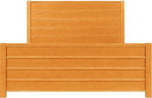 Classic Comfort Premium Cama de madera con diseño tradicional Cama de plataforma de madera maciza - Product Image 5