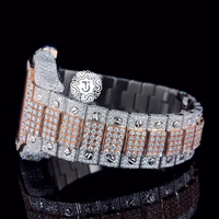 Montre de luxe en moissanite 41 mm de qualité supérieure, nouvelle arrivée, style hip-hop, avec finition de luxe et mode hip-hop, pour les commandes en gros