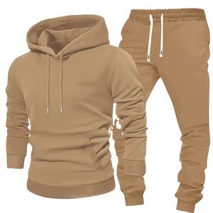 Ensemble de survêtement pour homme, veste et pantalon à capuche zippée à manches longues, deux pièces - Product Image 2
