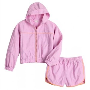 Sudaderas y Pantalones Cortavientos de Nailon Ligero Personalizados, Impermeables, Transpirables, al por Mayor, para Hombres y Mujeres, Ropa Deportiva para Exteriores, Precio de Fábrica - Product Image 1