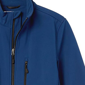 Veste coupe-vent matelassée imperméable à fermeture éclair avec logo personnalisé, veste softshell en polaire pour homme - Product Image 5