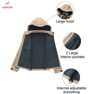 Veste d'hiver softshell fabriquée au Pakistan, dernier design, manches longues, logo sur le devant, écologique, coupe-vent, haute qualité - Product Image 6