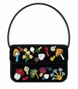 Sac à bandoulière de luxe fait main pour femme, en perles de verre, motif champignon et homard, thème plage, haute qualité, capacité 1L, personnalisable OEM ODM, vente en gros - Product Image 4