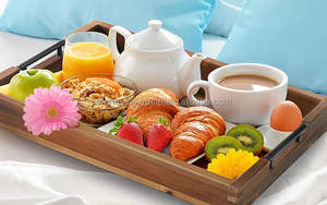 ถาดเสิร์ฟทำด้วยมือพร้อมที่จับโลหะสีดำสำหรับถาดออตโตมันสไตล์คลาสสิก - Product Image 5