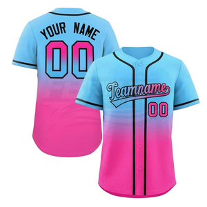 Maillot de baseball personnalisé pour homme en polyester, dégradé vert-jaune, impression par sublimation, anti-transpiration, anti-bactérien, manches courtes, pour équipe - Product Image 6