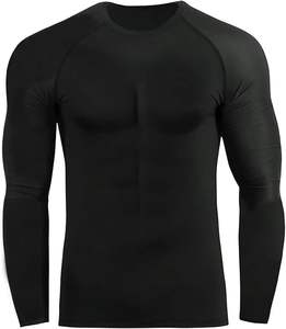 Camisetas de Compresión para Hombre, Transpirables, Antibacterianas, de Secado Rápido, para Entrenamiento de Jiu Jitsu, Grappling y MMA (No Gi) - Product Image 2