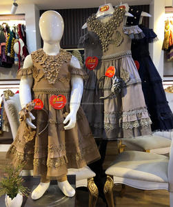 Vestido de algodón con cuello de flores, diadema, estilo elegante, para fiesta - Product Image 6