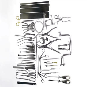 PISSCO Craniotomy Surgical <b>Instrument</b> Set Neurosurgery <b>Instrument</b> Set 60 Pcs Brain Surgery <b>Instruments</b> Kit Stainless Steel - Product Image 4
