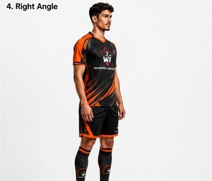 Soccer Uniform Custom Soccer Jersey And Shorts Lightweight Breathable <b>Athletic</b> Clothing Designed For Team Training Match Day - Product Image 2