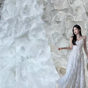 Tela de Chifón Jacquard Elástica y Transpirable de Primera Calidad con Diseño Nuevo <span class=keywords><strong>para</strong></span> Confección de Ropa, Vestidos de Novia, Faldas, Camisas y Disfraces - Product Image 5