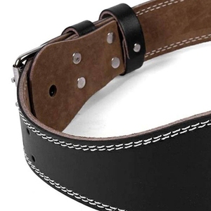 Premium Leather Weightlifting Belt for Gym Workout Strength Training <b>Back</b> <b>Support</b> Fitness Equipment - Product Image 4