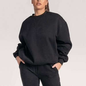 Sudadera de Felpa Gruesa Vintage para Mujer, Sudadera Holgada con Cuello Redondo para el Invierno - Product Image 5