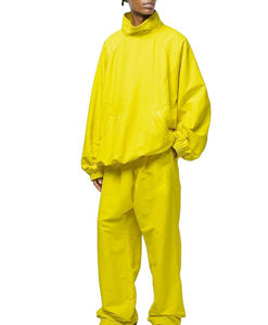 Survêtements de sport amples personnalisés pour hommes, coupe-vent zippé, en polyester, anti-plis, en nylon - Product Image 3