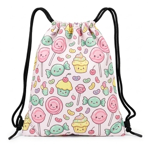 Mochila con cordón de poliéster con diseño tribal, duradera, para gimnasio, viajes, escuela y actividades diarias. - Product Image 5