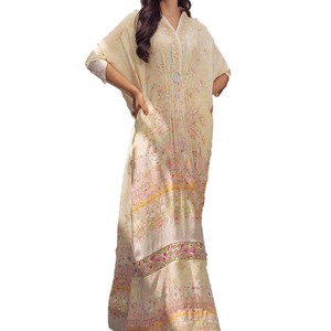 Vestido Kaftan, Pedido Personalizado, Corte Holgado, Largo Completo, Proveedor de Ropa al por Mayor, Fabricante, Fábrica de Producción, Kaftan - Product Image 1