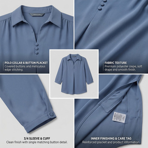 Ropa Deportiva Musulmana con Capucha para Mujer, Ecológica, Transpirable, Antiarrugas, de Secado Rápido, Manga Corta, para Entrenamiento de Verano, Personalizable - Product Image 6