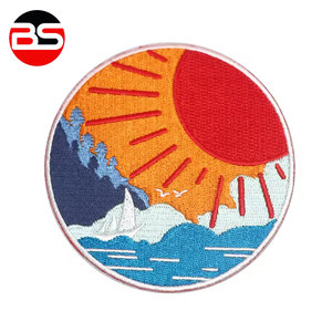 Patch brodé adhésif de haute qualité à bordure surpiquée, marque privée, vente en gros par Burhan Sports - Product Image 1