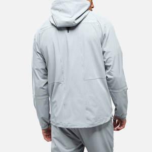 Conjunto Deportivo de Dos Piezas para Hombre, Chaqueta Cortavientos con Cremallera, Tejido Transpirable, para Deportes al Aire Libre, Talla Grande - Product Image 5