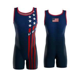 Trajes de Lucha de Poliéster Ligeros, Duraderos y de Alta Calidad para Hombre, Diseño Personalizado para Equipos, Secado Rápido, Transpirables y Ecológicos - Product Image 1