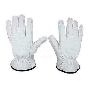 Guantes de Seguridad de Cuero Vacuno con Palma Reforzada y Ajuste Seguro, Ideales para Soldadura y Aplicaciones Industriales - Product Image 1