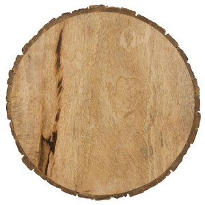 Planche à découper ronde en bois avec poignée, finition naturelle, bloc de découpe de cuisine, pièce unique - Product Image 6
