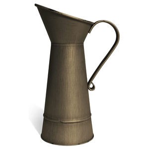 Nuevo diseño atractivo, nueva clasificación de jarra de agua galvanizada con color chocolate, luz marrón, artículo de decoración para el jardín del hogar más vendido - Product Image 5