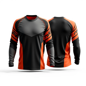Camiseta de Motocross, Camisetas de Ciclismo con Camuflaje, Mangas Largas, Ropa de Carreras, Sublimación, Protección UV, Camisetas de Ciclismo para Hombre - Product Image 2