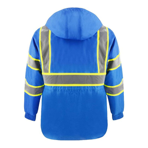Professional Grade Winter <b>Men</b> Hooded Safety <b>Jacket</b> with <b>Reflective</b> Finish Canvas Fabric and Front Logo for Work Environments - Product Image 2
