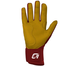 Gants de baseball personnalisés en cuir véritable, design performant pour l'athlétisme, gants de frappe de baseball haut de gamme, dos en cuir de vachette, face en cabretta. - Product Image 4