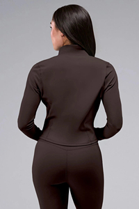 OEM ODM <b>Women's</b> Gym <b>Jacket</b> Stand Collar Full Zip Slim Fit Workout Yoga <b>Running</b> Sports Activewear - Product Image 2