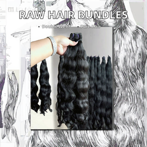 GK NATURAL Luxury Machine Double Weft <b>Body</b> <b>Wave</b> Indian Remy Hair Extensions 100% Virgin Hair From Kerala - Product Image 6