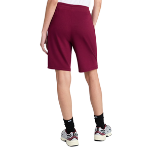 Shorts Bermuda en Coton Gris Taille Haute pour Femmes Rondes, avec Cordon de Serrage, Coupe Slim Décontractée, Tricotés, Couleur Unie, pour l'Été - Product Image 6