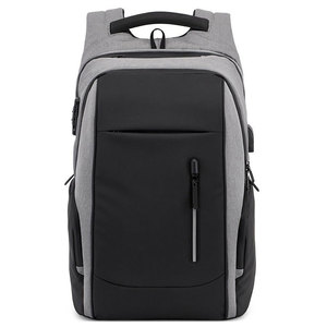 High Quality Durable Waterproof Laptop <b>Backpack</b> Zipper USB Port for Daily Use Travel Office College Comfortable Shoulder Straps - Product Image 1