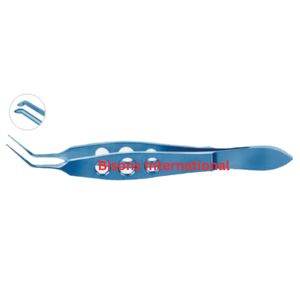 คีมจับกระจกตาไทเทเนียมคุณภาพสูง BISONS รุ่น Utrata Capsulorrhexis สำหรับการผ่าตัดตา - Product Image 2