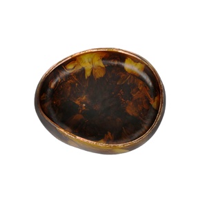 Plato de Servir de Resina Ecológica de Color Personalizado, Plato Pulido Hecho a Mano, Apto para Lavavajillas, Diseño Europeo Moderno Personalizado - Product Image 1