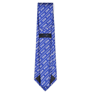 Corbata de Seda Azul Rey Phi Beta Sigma con Letras Griegas 1914, Patrón Tejido, Corbata Formal Clásica para Hombre - Product Image 2