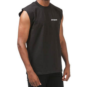 Camiseta sin mangas para hombre de primera calidad para uso casual, 100% algodón, transpirable. - Product Image 4