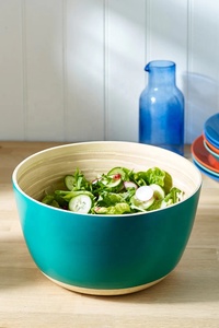 Vente en gros de vaisselle bol en bambou ovale légère avec kit d'ustensiles au design enroulé/filé pour le stockage des aliments vaisselle de restaurant - Product Image 2