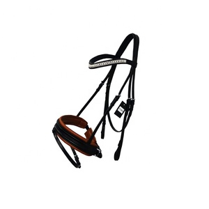 บังเหียนหนังม้าอิตาลีพร้อมคริสตัลและไข่มุกทุกสี - Product Image 5