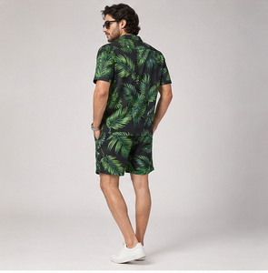 Chemises de plage imprimées personnalisées Hawaïennes pour hommes – Coupe ample, manches courtes, boutonnées, motif floral tropical, idéales pour les vacances d'été et la plage - Product Image 3