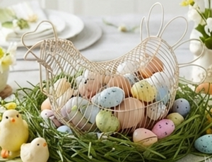 Premium Metal Wire Egg <b>Basket</b> With Handles For Food Storage Bird Design Kitchen Organizer Stylish Home Accent - Product Image 5