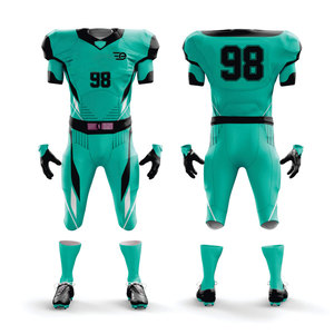 Uniforme de football américain pour activités de plein air, tissu doux au toucher, qualité durable pour les séances d'entraînement et les matchs de compétition - Product Image 1