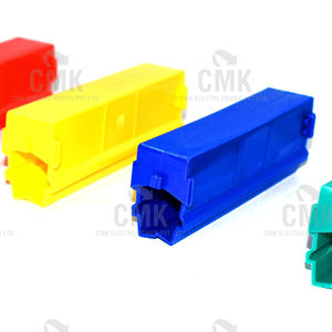 Cubierta de junta para sistema de barra colectora DSL de 4.5m, tipo de junta atornillada, cubierta aislada de 440V para riel de alimentación de grúa EOT, marca CMK - Product Image 1